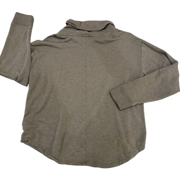 Splendid Womens Olive Green Long Sleeve Turtleneck Sweater Medium - Picture 2 of 11